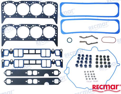 Head gasket set for Volvo Penta 5.0 5.7 Vortec replaces FEL 17232 3857662