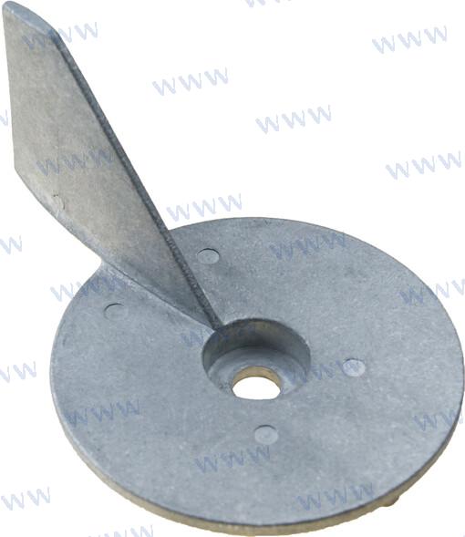 Aluminium anode "trim tab" for Mercury/Mariner 40-60 hp outboards