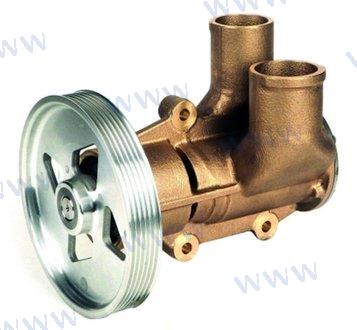 Sea Water Pump for Volvo Penta D6 With Round Cover replaces 21419376