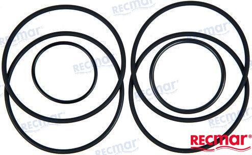 Recmar® gasket kit heat exchanger for Volvo Penta D2-55C D F D2-75 3581070 3586514 3583830 23012