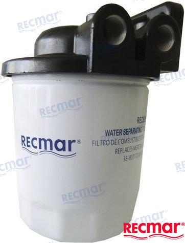 Brandstoffilterset 25 micron aluminium