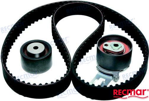 Recmar® timing belt kit for Volvo Penta D3 replaces  31359568