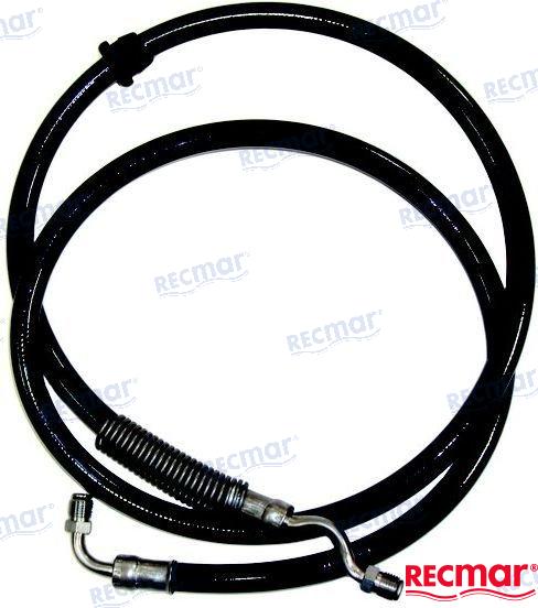 Hydraulic hose powertrim