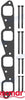 Mounting Kit Exhaust Manifold Big Block