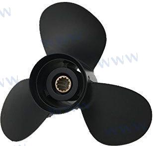 Propeller van aluminium, 3 bladen, 11,5 x 13 inch.
