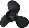 Propeller van aluminium, 3 bladen, 11,5 x 13 inch.