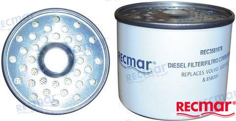 Recmar® Fuel Filter CAV296-style Volvo Penta 3581078 Filter 877767 CAV296 18-7858