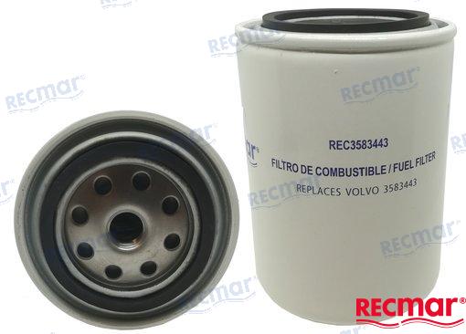 Recmar® Fuel Filter for Volvo Penta D4 and D6 diesel engines aftermarket filter