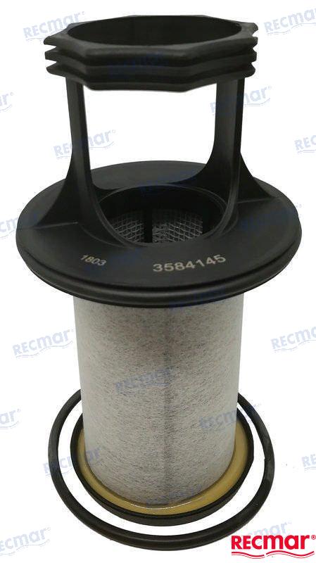 Recmar® crankcase filter Volvo Penta D4 D6 D9 replaces 3584145