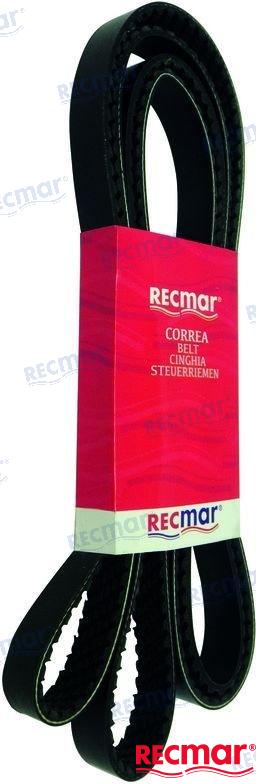 Recmar® serpentine belt for Volvo Penta 5.0GXi 5.7GXi replaces 3860086