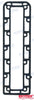 Recmar® トーハツ 40HP 50HP TLDI 3C8-02305-0 8129395 用排気ガスケット