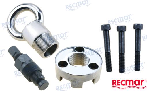 Flywheel puller, lifting eye