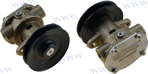 Raw Water Engine Cooling Pump replaces Sherwood G910P Kohler GM46936 with Pulley