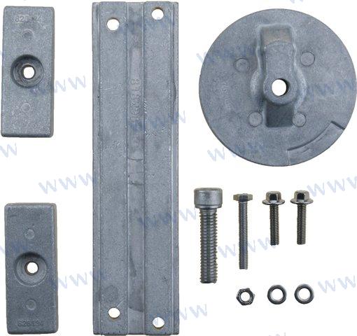 Recmar® aluminium anode kit for Mercury Verado 4 cyl.  8M0107551