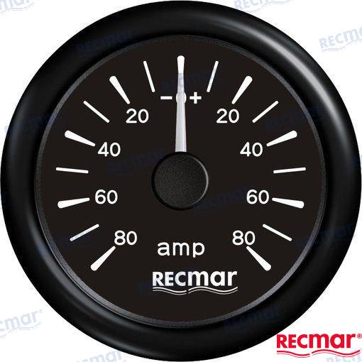 Amperemeter +/- 80A BLACK