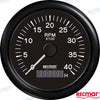Tachometer 4000 rpm Black