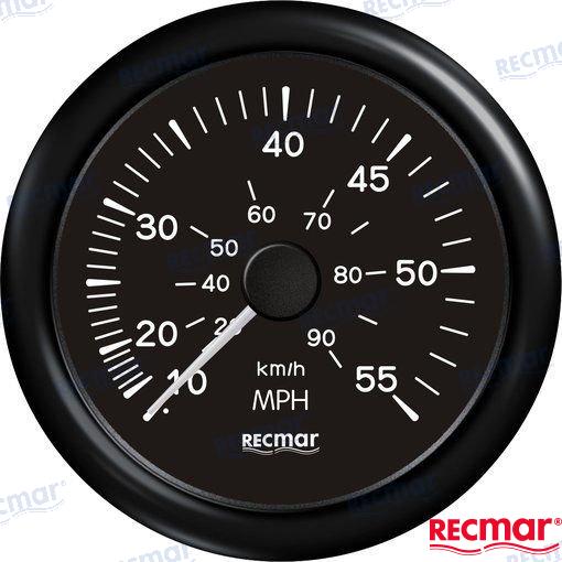 Speedometer 0-55 mph Black