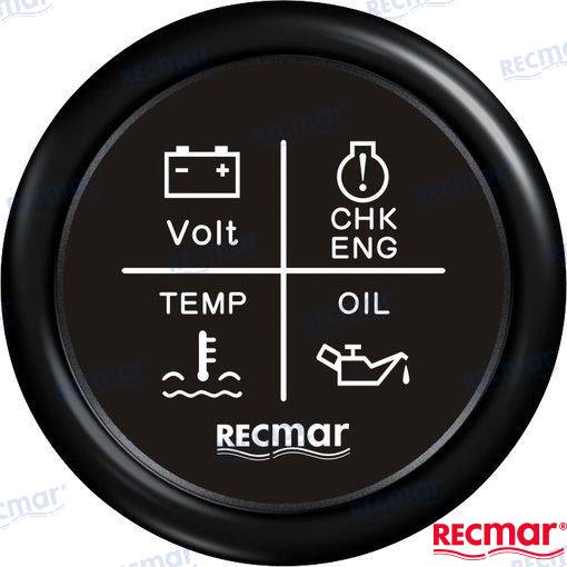 Recmar ® 복합 게이지 12/24V 블랙
