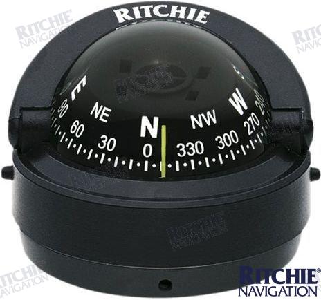 Ritchie Explorer Compass S-53 Surface Mount (BLACK)