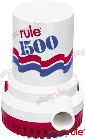 Rule® Bilge Pump 1500GPH 12V DC Non-Automatic RU02