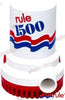 Rule® 빌지 펌프 1500GPH 24V DC 비자동 RU03