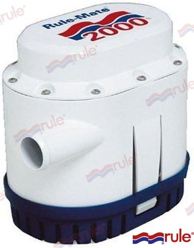 Rule® 빌지 펌프 2,000GPH 24V 자동 RU200024