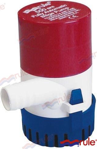 Rule® Bilge Pump 500GPH 12V Automatic RU25S