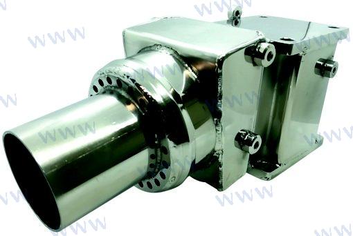 Výfukové koleno Mercruiser (nízké) 316 SS GM V6 a V8 262, 305, 350, 377, 383 MPI (2002+) STOUPACÍ PRŮMĚR 4”