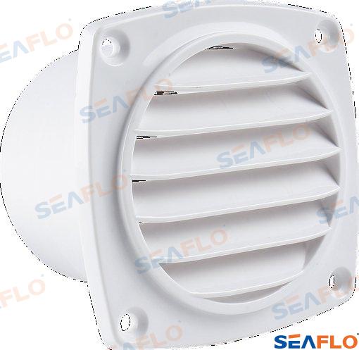 Air Vent Louvered 77.8mm plastic white