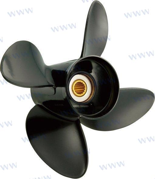 Propeller Alu. 4-blade 10.5"x13" 25-70 hp