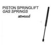 Piston Spring Lift Gas Springs (pick your spring pressure and extended / compressed size) ATTSL34-120-5