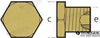 Brass plug th. 28X1,5 for pencil anode - AIFO-FTP