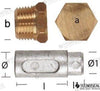 Lombardini potloodanode - compleet met messing plug 1/2''Bspt