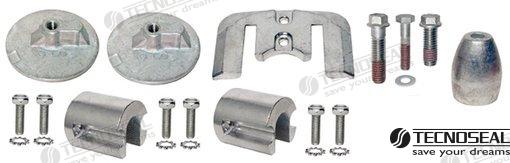 Technoseal® Mercruiser zinkanodekit voor Bravo III 2004 hekdrivemotoren