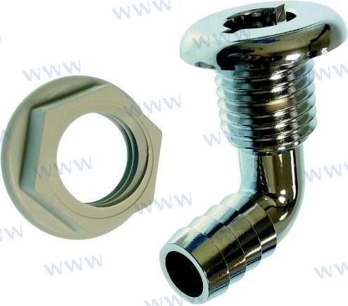 DOOR HULL SCUPPER 90? VOOR 19MM. SLANG 7590CP