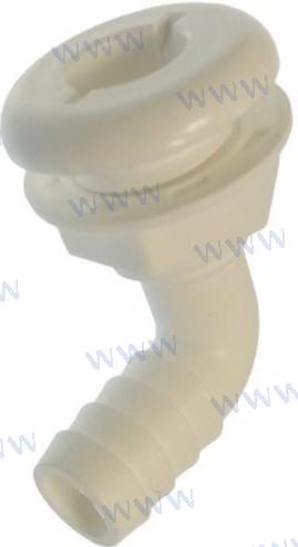 DOOR HULL SCUPPER VOOR 19 MM. SLANG 7592