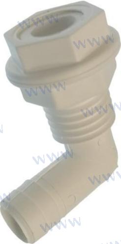 DOOR HULL SCUPPER 90? VOOR 19MM. SLANG 92