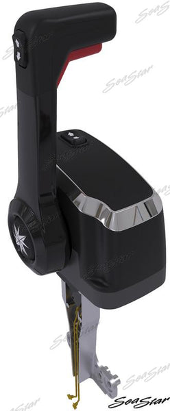 Remote control black top mounted with interlock, trim/tilt