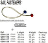 SAIL FASTENER W/ PLASTIC BALL 30 CM (4)