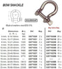 BOW SHACKLE AISI316 6MM (2)