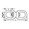 SWIVEL, EYE & EYE AISI-316 10MM (PACK 10