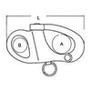 FIXED SNAP SHACKLE 12 MM.
