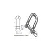 DEE SHACKLE HOT D. GALV. 14MM