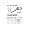 SS RING EYE BOLT M6X80MM