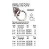 SQUARE EYE PLATE W/RING 40*35 (PACK 5)