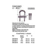 U-BOLT AISI-315 M12