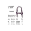 U BOLT S. STEEL M8X100 (PACK 5)