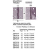 SS. DOOR HINGE 0.6 MM 50*60 MM (PACK2)