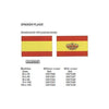 SPAIN FLAG 20*30 WITHOUT COAT OF ARMS 10