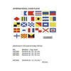 INTERNATIONAL CODE FLAG 40X60 CM